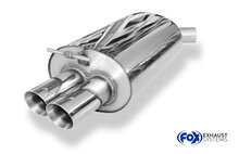 Fox Sportuitlaat BMW X3 - X53 Achterdemper op originele voordemper - 2x80 Type 25