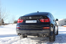 Fox Sportuitlaat BMW X4 F26 - 35i 35d Achterdemper dwarsuitgang rechts/links - 2x90 Type 17 rechts/links