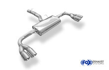 Fox Sportuitlaat BMW X4 F26 zonder M-pakket - 35i 35d dwarsgeplaatste achterdemper, rechter/linker uitlaat - 2x90 Type 25 rechts/links