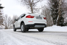 Fox Sportuitlaat BMW X4 F26 zonder M-pakket - 35i 35d dwarsgeplaatste achterdemper, rechter/linker uitlaat - 2x90 Type 25 rechts/links