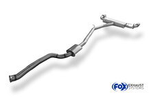 Fox Sportuitlaat BMW X4 G02 - 30i Achterdemper dwars rechts/links uitlaat - 1x100 Type 25 rechts/links ZWART ge&euml;mailleerd met uitlaatklep en voordemper - Niet compatibel met modellen met panoramadak