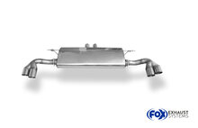Fox Sportuitlaat BMW X5 E70 - 4.8l 261kW Achterdemper dwarsuitlaat rechts/links, dubbele inlaat - 2x80 Type 14 rechts/links