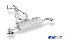 Fox Sportuitlaat BMW X5 F15 achterdemper, dwarsuitlaat rechts/links, dubbele inlaat - 2x80 type 16 rechts/links