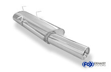 Fox Sportuitlaat Citroen Xsara Break N2 achterdemper - 1x90 type 13