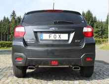 Fox Sportuitlaat Subaru XV - G4 Achterdemper dwarsuitgang rechts/links - 145x65 Type 59 rechts/links