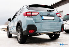 Fox Sportuitlaat Subaru XV - G5 Achterdemper, dwarsuitlaat rechts/links - 4 speciale uitlaatpijpen