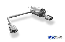 Fox Sportuitlaat Toyota Yaris TS P1 achterdemper, rechter/linker uitlaat, &Oslash;63,5 - 115x85, type 33, rechts/links