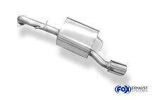 Fox Sportuitlaat Toyota Yaris XP9 TS achterdemper, enkelzijdig, past op originele bumper - 1x90 Type 17