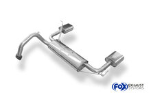 Fox Sportuitlaat Toyota Yaris XP9F achterdemper, dwarsuitgang rechts/links - 150x70 type 53 rechts/links