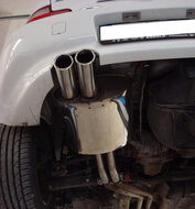 Fox Sportuitlaat BMW Z3/Z3 Coup&eacute; 3.0l Achterdemper - 2x80 Type 17