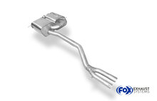 Fox Sportuitlaat BMW Z4 E85 achterdemper inclusief Y-verbindingspijp 2x50mm - 2x80 Type 13