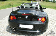 Fox Sportuitlaat BMW Z4 E85 achterdemper inclusief Y-verbindingspijp 2x50mm - 2x80 Type 13