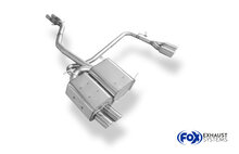 Fox Sportuitlaat BMW Z4 E85 achterdemper, rechter/linker uitgang, inclusief Y-verbindingspijp 2x50mm - 2x76mm, type 17, rechts/links