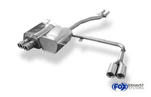 Fox Sportuitlaat BMW Z4 E85 achterdemper, rechter/linker uitgang, inclusief Y-verbindingspijp 2x50mm - 2x76mm, type 17, rechts/links
