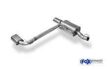 Fox Sportuitlaat Opel Zafira B OPC achterdemper, rechter/linker uitlaat - 142x78 Type 61 rechts/links