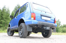 Fox Sportuitlaat Lada Niva 4x4 - Stadsmodel - tot 2017, dwarsgeplaatste achterdemper, uitlaat links - 1x90 type 10 links