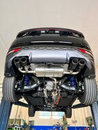 Fox Sportuitlaat Hyundai Tucson NX4 - 4x2 &amp; 4x4 Achterdemper - 4x90 Type 14 met zwarte tips 4x100mm