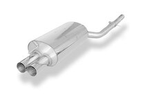 Fox Sportuitlaat FOX sportuitlaat geschikt voor BMW E46 320d, achterdemper, enkele uitlaat - 2x76 type 10