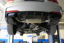 Fox Sportuitlaat FOX sportuitlaat geschikt voor BMW F30/31 - 335d, dwarsgeplaatste achterdemper, rechter/linker uitlaat - 1x90 type 25 rechts/links, matzwart, keramisch gecoat