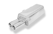Fox Sportuitlaat Audi 80 Type B4 Sedan &amp; Avant Achterdemper &Oslash;63,5 mm - 2x76 Type 12