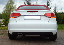 Fox Sportuitlaat Audi A3 - 8P (Cabriolet) Achterdemper &Oslash;70mm enkelzijdig - 2x76 Type 17