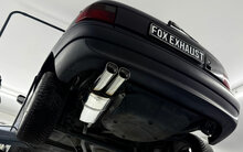 Fox Sportuitlaat Opel Astra F-CC achterdemper, 1-puntsophanging - 2x78x75 Type 73