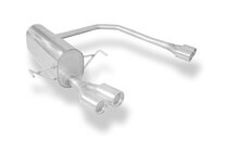 Fox Sportuitlaat Opel Astra H/ Astra H GTC Achterdemper, rechter/linker uitgang - 2x76 Type 13 rechts/links