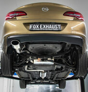 Fox Sportuitlaat Opel Astra J Sedan Achterdemper Dwarsuitlaat Links - 140x90 Type 32