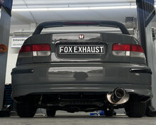 Fox Sportuitlaat Honda Civic 6 - EJ6 Coup&eacute; uitlaatdemper met enkele uitlaat - 1x100 Type 24