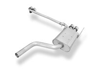 Fox Sportuitlaat Mercedes CLK Type 208 achterdemper, rechter/linker uitgang - 2x76 Type 12 rechts/links