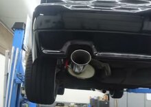 Fox Sportuitlaat VW Corrado G60 achterdemper &Oslash;63,5 - 106x71 type 45 (ovaal en dubbelwandig)