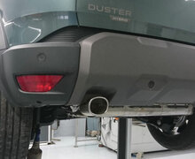 Fox Sportuitlaat Dacia Duster mild hybrid 130 4x4 achterdemper dwarsuitgang links - 1x93x79 type 70