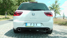 Fox Sportuitlaat Seat Exeo 3R/ 3R ST - 2.0l TFSI Achterdemper rechts/links enkele uitlaat - 1x90 Type 16 rechts/links