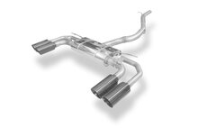 Fox Sportuitlaat CUPRA Formentor 4x4 half uitlaatsysteem vanaf katalysator - 2x100 Type 25 rechts/links zwart ge&euml;mailleerd - met 2 elektronische kleppen