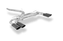 Fox Sportuitlaat CUPRA Formentor 4x4 half uitlaatsysteem vanaf katalysator - 2x106x71 Type 32 rechts/links zwart mat keramisch gecoat - met 2 elektronische kleppen