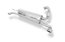 Fox Sportuitlaat Achterdemper Smart Fortwo 453, dwarsuitlaat rechts/links, inclusief flexibel stuk - 86x54 type 32 rechts/links