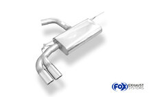Fox Sportuitlaat VW Golf VII - met starre achteras, enkelzijdige uitlaatdemper - 2x80 Type 16