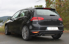 Fox Sportuitlaat VW Golf VII - Onafhankelijke wielophanging - GTI-look achterdemper rechts/links - 1x100 Type 16 links/rechts