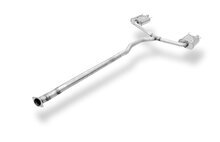 Fox Sportuitlaat Opel Insignia A - OPC Sports Tourer Racing Half Exhaust System, bestaande uit een linker/rechter achterdemper, uitlaatpijpen die uitkomen op de originele openingen en een vervangende voordemper.