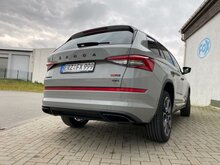 Fox Sportuitlaat Skoda Kodiaq RS Zwarte Emaille van Originele Uitlaatpijpen - 1 Set - U stuurt ons uw originele uitlaatpijpen en wij emailleren ze in het zwart.