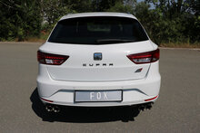 Fox Sportuitlaat Seat Leon 5F ST - Cupra 265/280/290 Achterdemper rechts/links - 2x80 Type 25 rechts/links