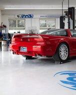 Fox Sportuitlaat Honda NSX I/ Acura NSX I Coup&eacute; achterdemper met dwarsuitgang rechts/links - 1x100 type 27 rechts/links