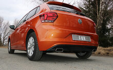 Fox Sportuitlaat VW Polo AW1 achterdemper, rechter/linker uitlaat - 145x65 type 59 rechts/links