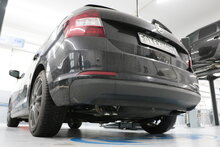 Fox Sportuitlaat Skoda Rapid Limousine Achterdemper - 2x55 Type 26