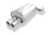 Fox Sportuitlaat Mercedes SL Type R129 Achterdemper &Oslash;70mm - 2x80 Type 13 - Alleen voor modellen met standaard stekkerverbinding! (geen flens!)