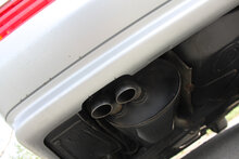 Fox Sportuitlaat Mercedes SL Type R129 Achterdemper &Oslash;70mm - 2x55 Type 26 - Alleen voor modellen met standaard stekkerverbinding! (geen flens!)