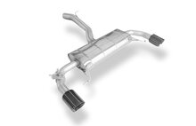 Fox Sportuitlaat FOX sportuitlaat geschikt voor BMW X4 G02 - 30i, dwarsgeplaatste achterdemper, uitlaat rechts/links - 1x100 Type 25 rechts/links, zwart ge&euml;mailleerd met uitlaatklep - Niet compatibel met modellen met panoramadak