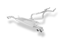 Fox Sportuitlaat FOX sportuitlaat geschikt voor BMW X5 F15, dwarsgeplaatste achterdemper, uitlaat links/rechts, dubbele inlaat - 2x80 type 16 rechts/links
