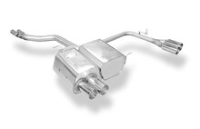 Fox Sportuitlaat FOX sportuitlaat geschikt voor BMW Z4 E85, achterdemper, rechter/linker uitlaat, inclusief Y-verbindingspijp 2x50mm - 2x76mm, type 10 rechts/links