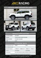 BC Racing Overlander Kit Land Rover LAND CRUISER OVLTA003/10.5/4.5 2024+